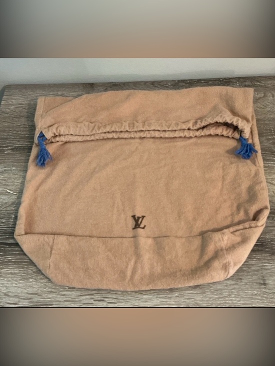 Louis Vuitton Handbags - Louis Vuitton Tan Dust Bag with Blue Drawstrings